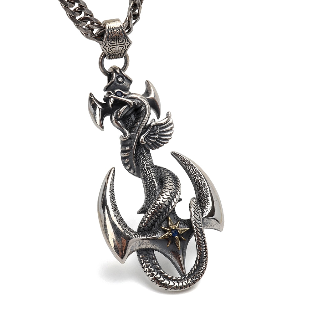 シルバー925 アンカーネックレス [ns242-ns186-50cm]