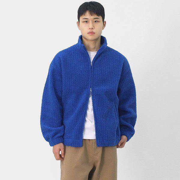 メンズ6色セミオーバーフィットメンズフリース ツーウェイゴージージャケット SOCET001