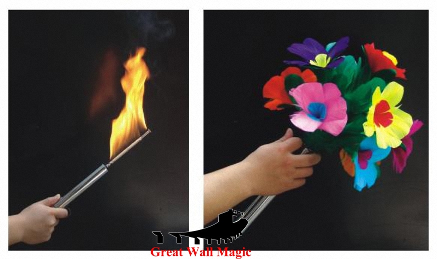 画像にマウスを合わせると拡大されます花束への自動トーチ Automatic Torch To Bouquet - ステージマジック