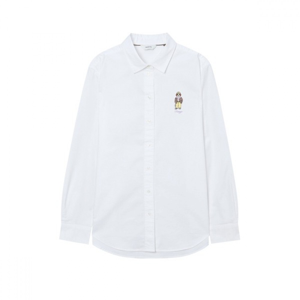 (ヘッジスレディース) 25SS ハリーロゴオックスフォードシャツホワイト HSSH5B205WT