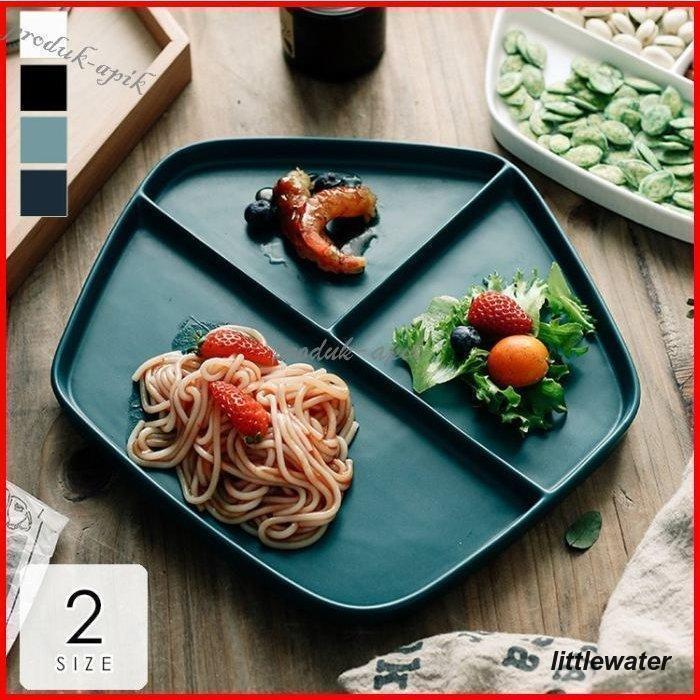 食器 キッチン雑貨 カト お皿 プレート ギフト プ 仕切り付き 縁あり ランチプレート 朝食プレート 北欧調女子会 可愛い クラ/[20]