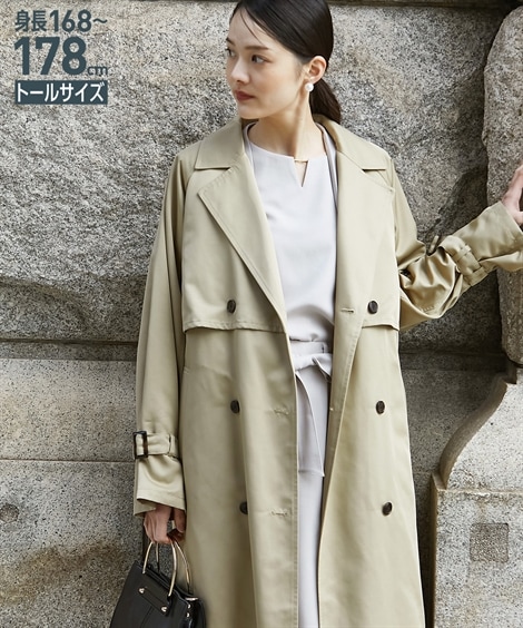 ダウンジャケット・コート 高身長　ライナー付きトレンチコート トールサイズ