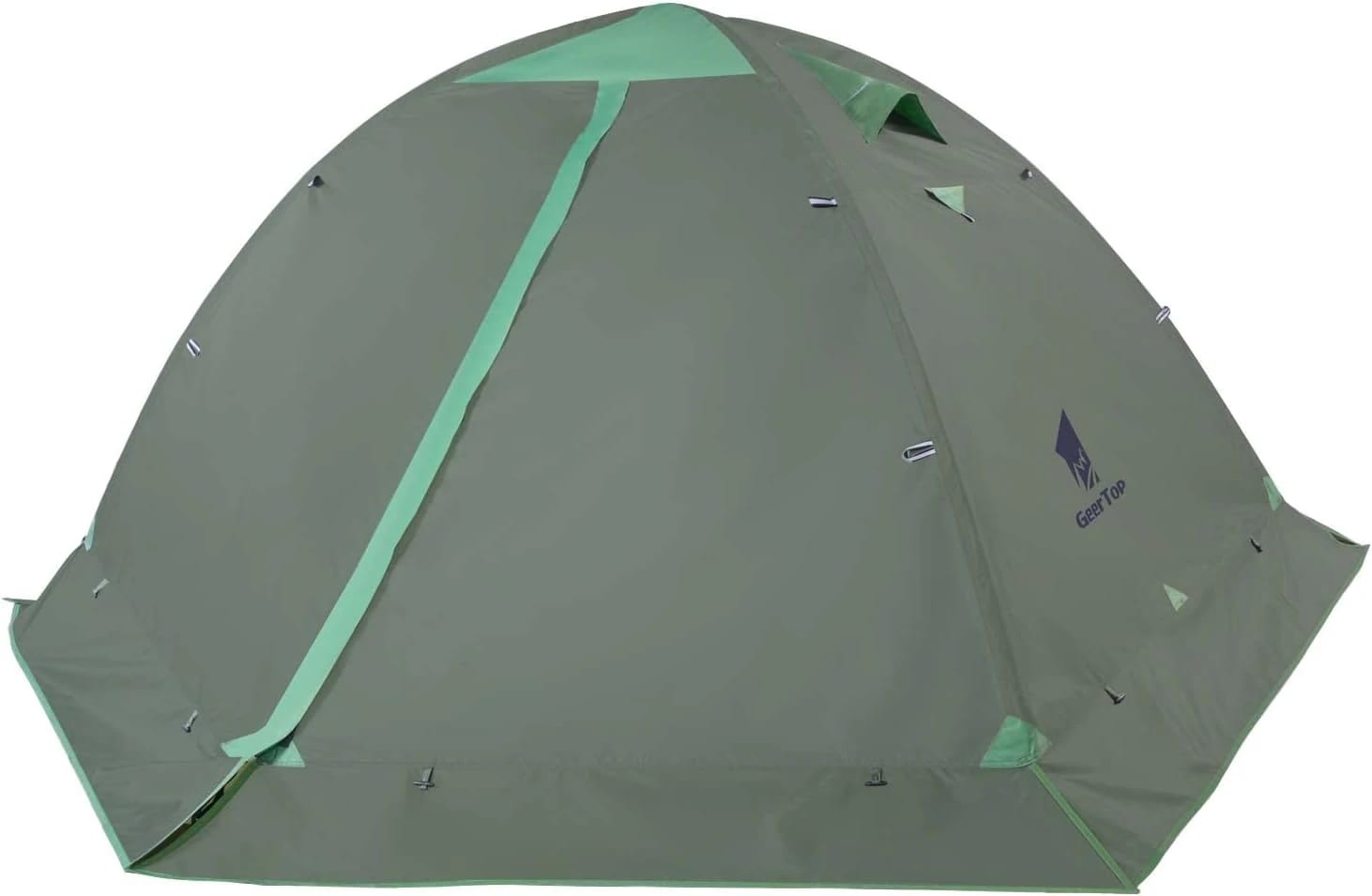 【即納226】GEERTOP テント 2人用 ソロテント 軽量 4シーズン 二重層 耐水圧5000MM 防水 登山テント スカート付き 防寒 キャンプ バイク アウトドア ツーリング 冬用 簡単設営