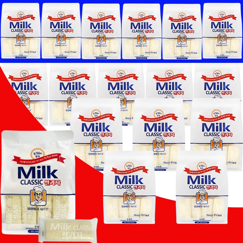 ミルク米菓子 クラシック牛乳味 240g x16 EA