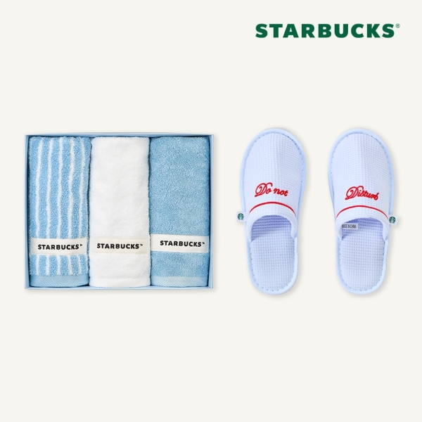 【starbucks】 スターバックス ホテル 造船 タオル 3P + ルームシューズ M 韓国スタバ 7,765円