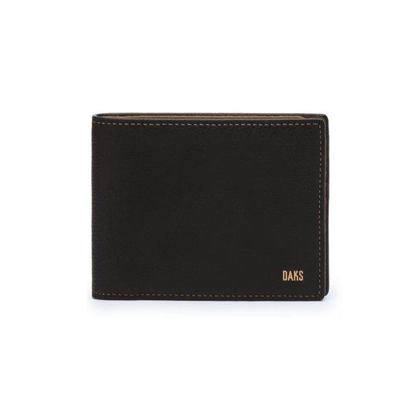 ブラックブラウンカラーコンビスリム二つ折り財布 DBWA6E702
