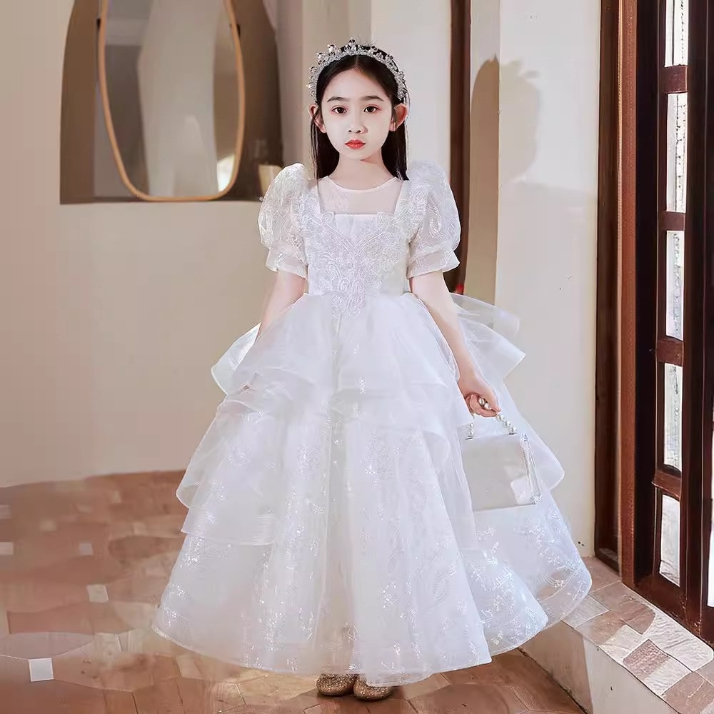 子供用ドレスプリンセスドレスガールズドレスホスト誕生日の小さな女の子フラワーガールピアノパフォーマンス服ファッショナブルでかわいい 4,804円