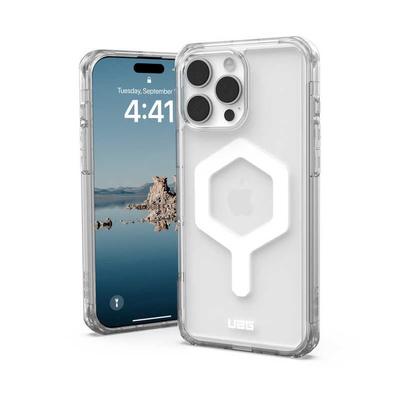 UAG　iPhone 16 Pro Max 耐衝撃ケース MAGSAFE対応 PLYO アイス/ホワイト　UAG-IPH24LA-YMS-I/W