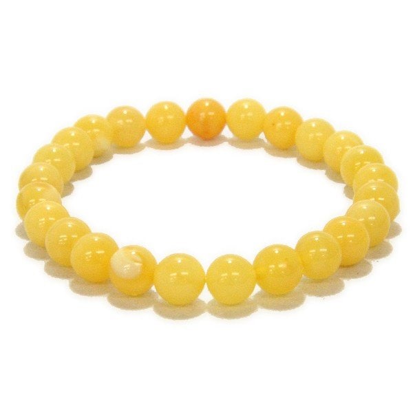 ハニーアンバー 9mm /1点もの ブレスレット/ 天然石 パワーストーン