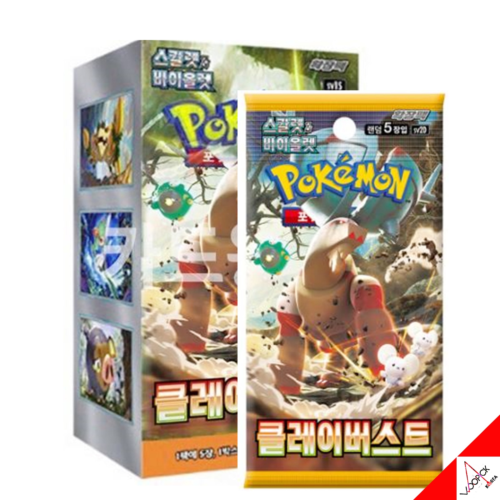 ポケモンカード/スカーレット&バイオレット/クレーバースト /強化拡張ブースターボックス-韓国語バージョン