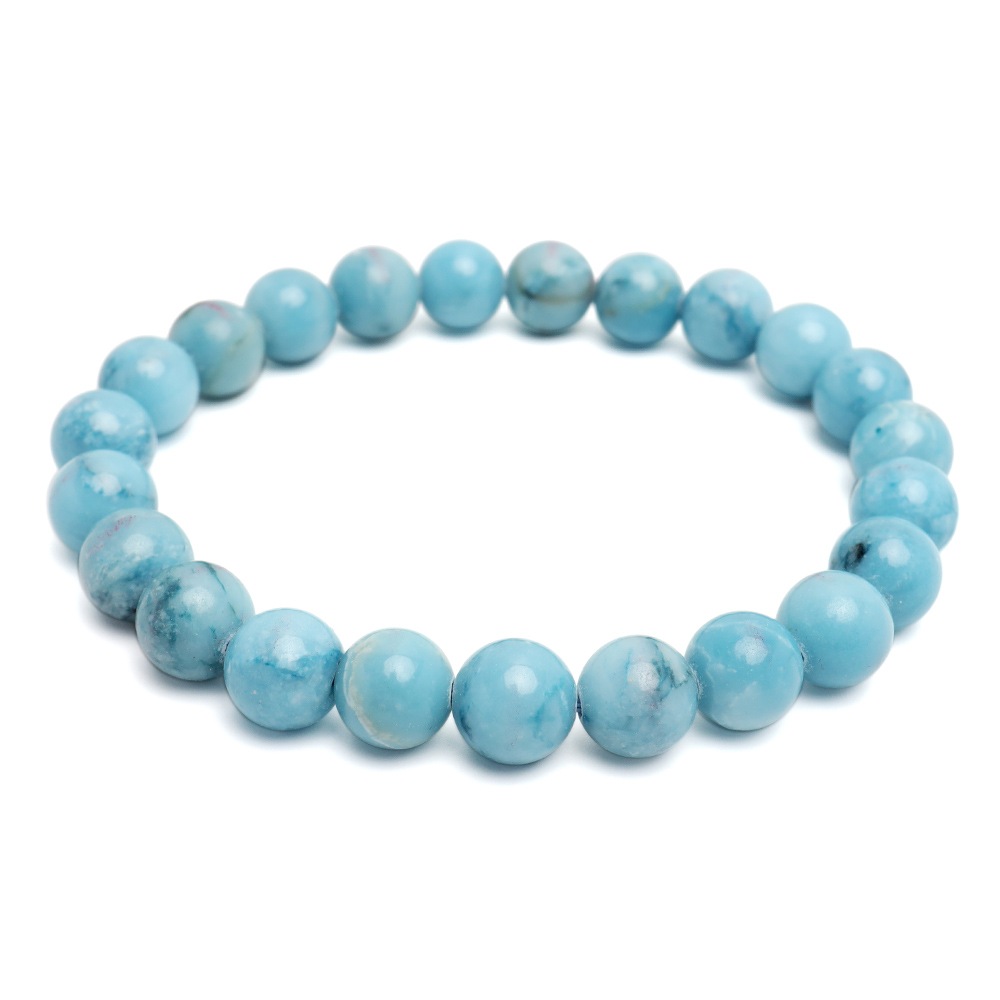 天然ラリマーブレスレット 8.5mm [b860-8mm]