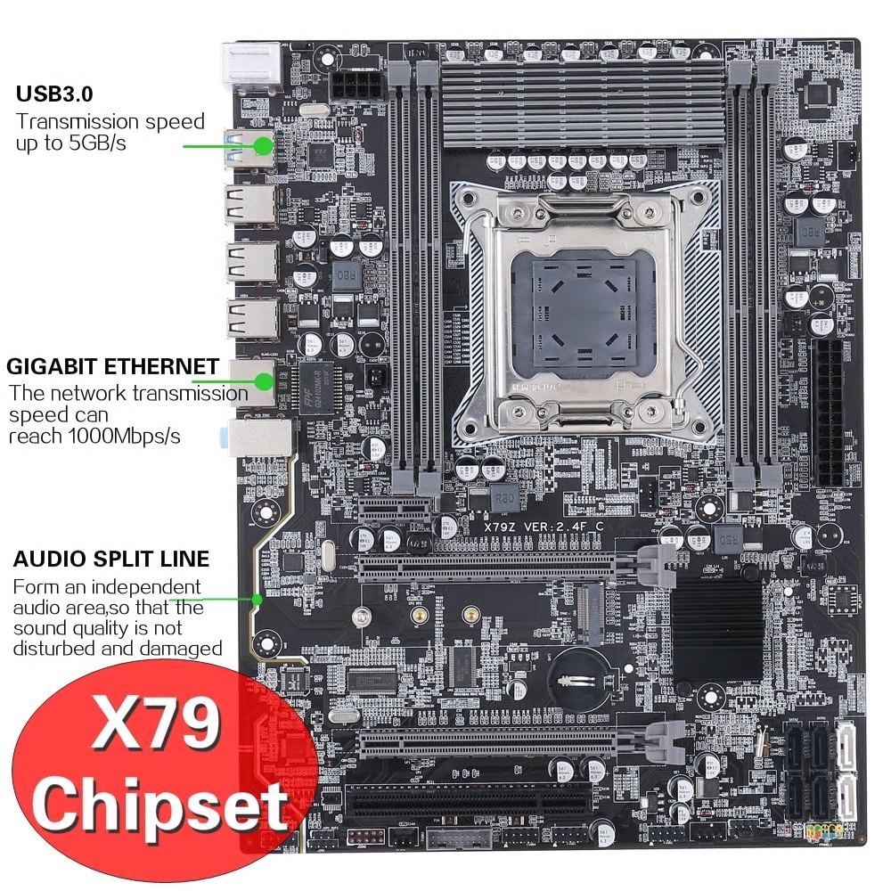 新到着 Kllisre X79 LGA2011マザーボードATXM.2NVMEスロットサポートIntelXe その他PC用アクセサリー -  flaviogimenis.com.br