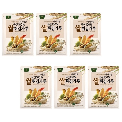 農協食品私たちの米100%プレミックス米揚げ粉450g 6個グルテンフリーカリカリ食感おいしい料理スナック