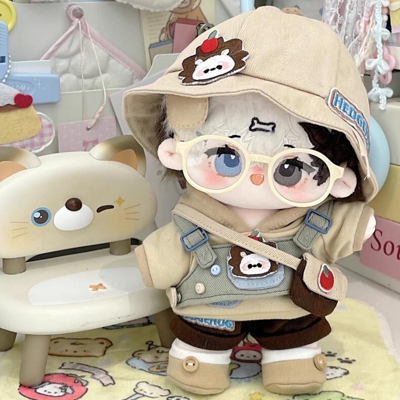 【20cm】着せ替えぬいぐるみ服 着せ替え人形 綿人形 ぬいぐるみ ぬい服 ぬいぐるみ服 人形服 ハリネズミのジャムセット ハリネズミ柄 りんご柄刺繡 動物 ふわふわ ドール付きない 5,067円