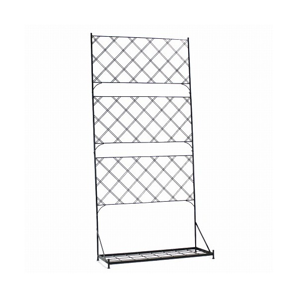 住まいスタイル プランター台付フェンス アーガイル ハイタイプ ブラック IF-FP007BLK メーカー直送