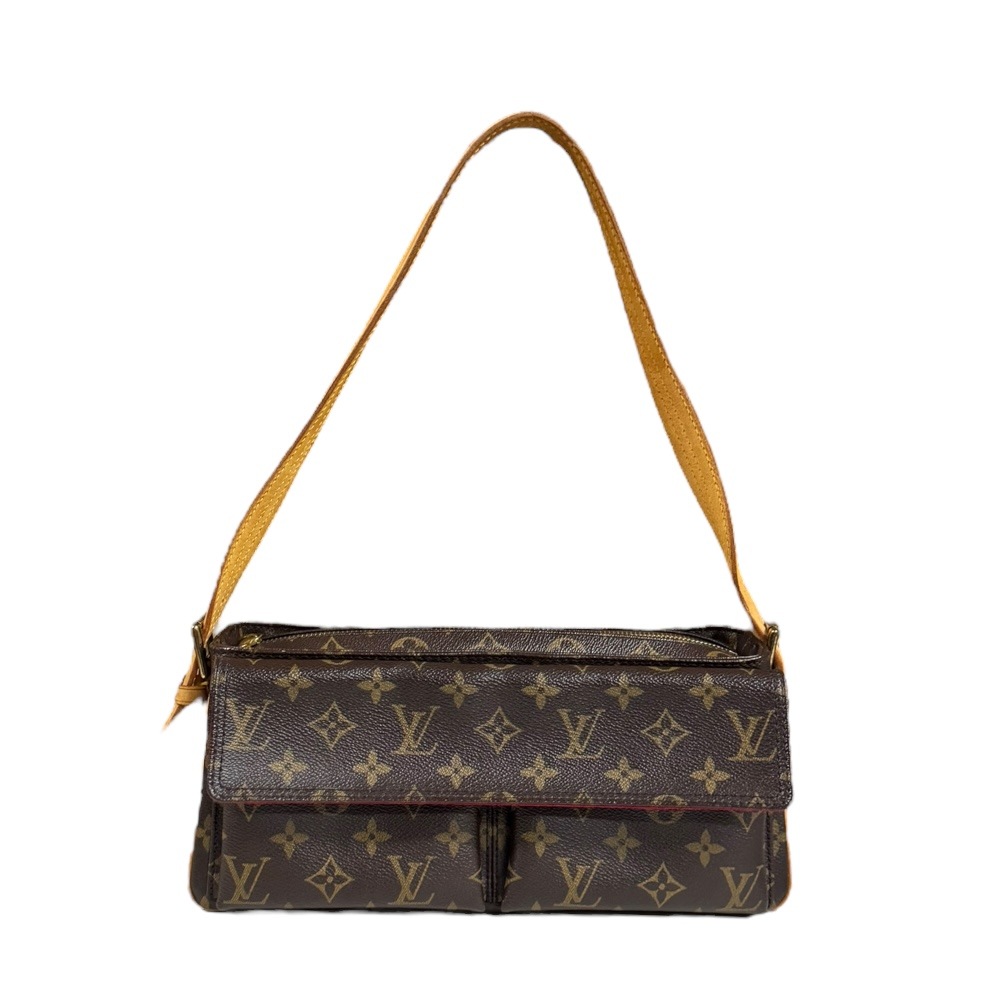 ルイヴィトン ヴィバシテMM モノグラム ショルダーバッグ モノグラムキャンバス M51164 ブラウン LOUIS VUITTON 中古