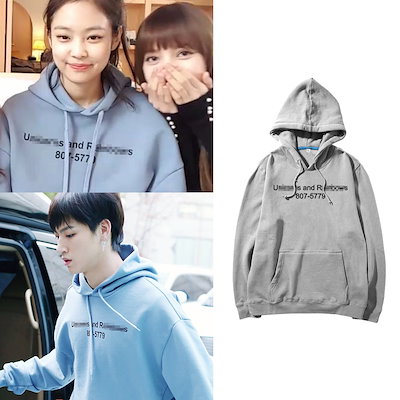 大人気!BLACKPINK JENNIE GOT7 JB 同じデザイン フードスウ...のサムネイル