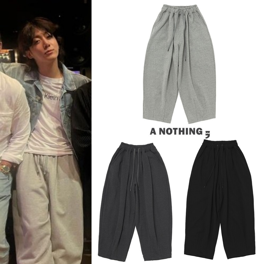 【A NOTHING】 HEAVY-TERRY BALLOON SWEAT PANTS BTS ジョングク着用 SWEATPANTS