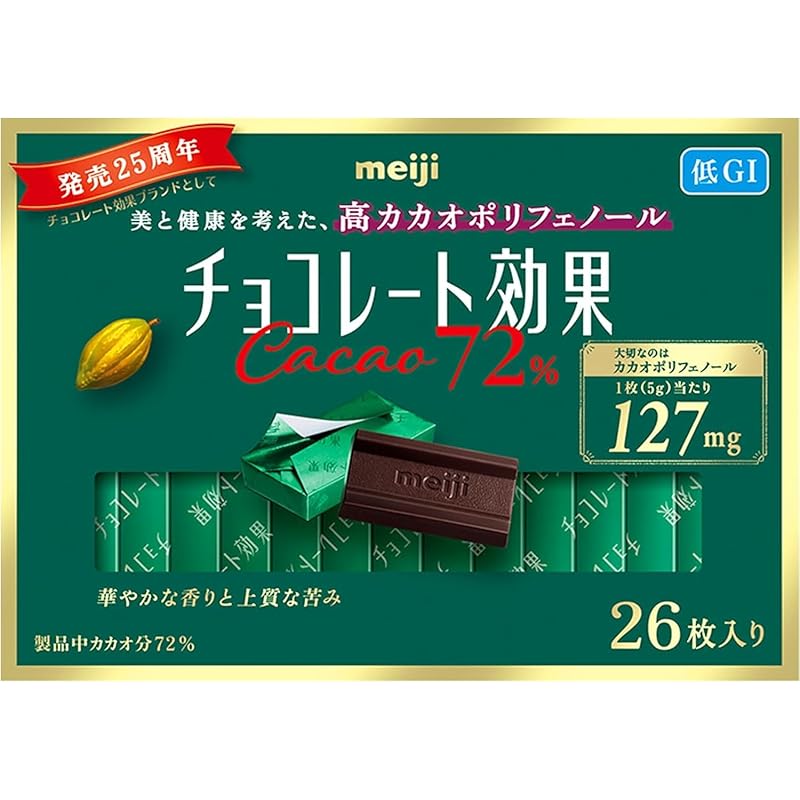 明治 チョコレート効果カカオ７２％ 26枚×6個