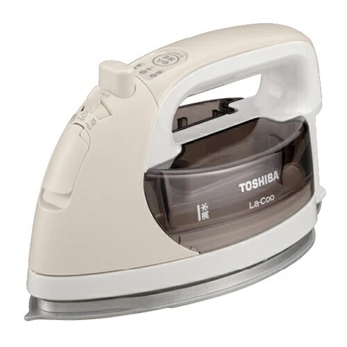 東芝【TOSHIBA】コードレス スチームアイロン(ベージュ) ラウンド美（ミ）ラクルベース La・Coo ラクー ハンガーショット機能付き TA-FDX670-N 7,476円