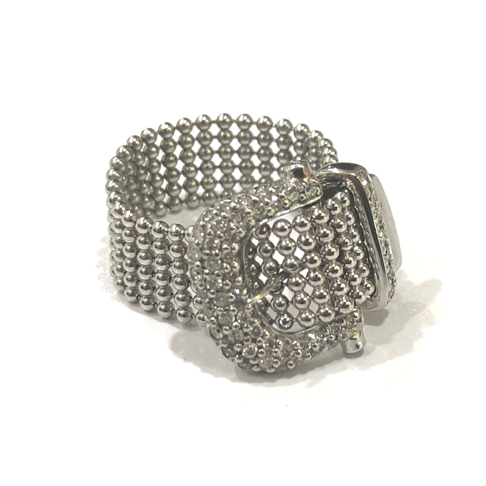 jewelry ジュエリー リング・指輪 K18 ベルトモチーフ ダイヤ ジュエリー リング 小物 シルバー