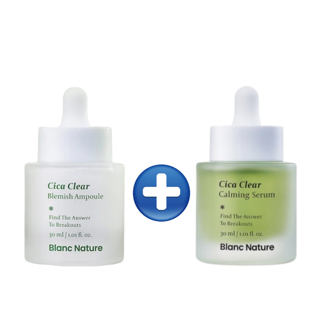 【2種セット】 毛穴アンプル30ml + 3秒セラム 30ml / 毛穴変化 毛穴ケア 毛穴収縮 毛穴美容液 毛穴 黒ずみ ブラックヘッド シカクリアブレミッシュ / トラブル超急速改善