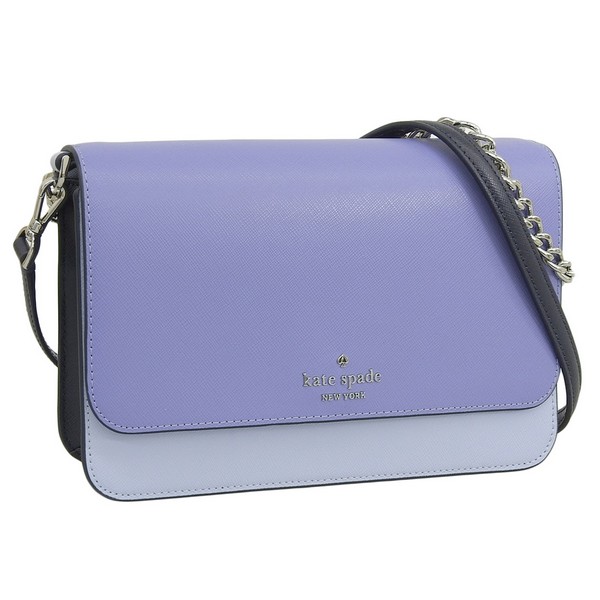 ケイトスペード バッグ レディース ショルダーバッグ アウトレット レザー ブルー×パープル マディソン フラップ クロスボディ madison flap crssbdy KC623-403 KATE