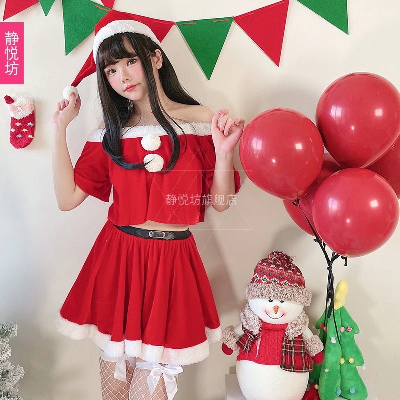 クリスマスコスチューム大人女性服クリスマスホリデーパーティードレスアップクリスマス衣装サンタクロース