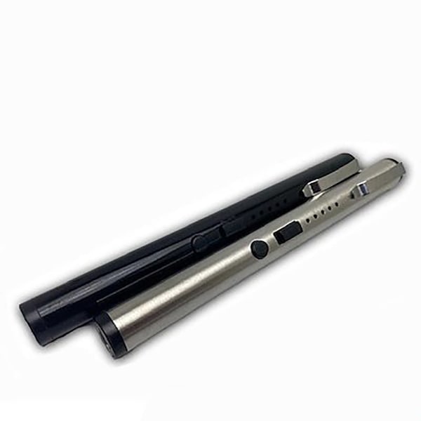 ペン型 スタンガン ブラック/シルバー 15.5cm クリップ USB 充電式 UZI-SG-PEN1 小型 セーフティ セキュリティ 護身 グッズ 防護 防犯 防衛 女性 UZI 護身グッズ