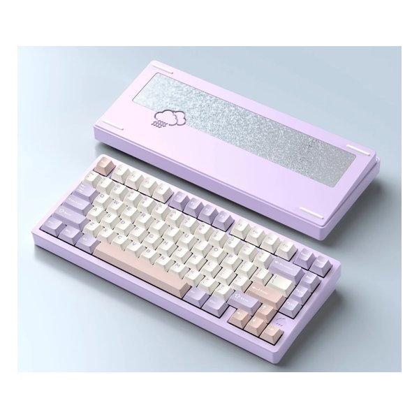 Rainy75 Pro パープル ワイヤレスメカニカルキーボード 有線・無線・Bluetooth対応 PR75CPUR