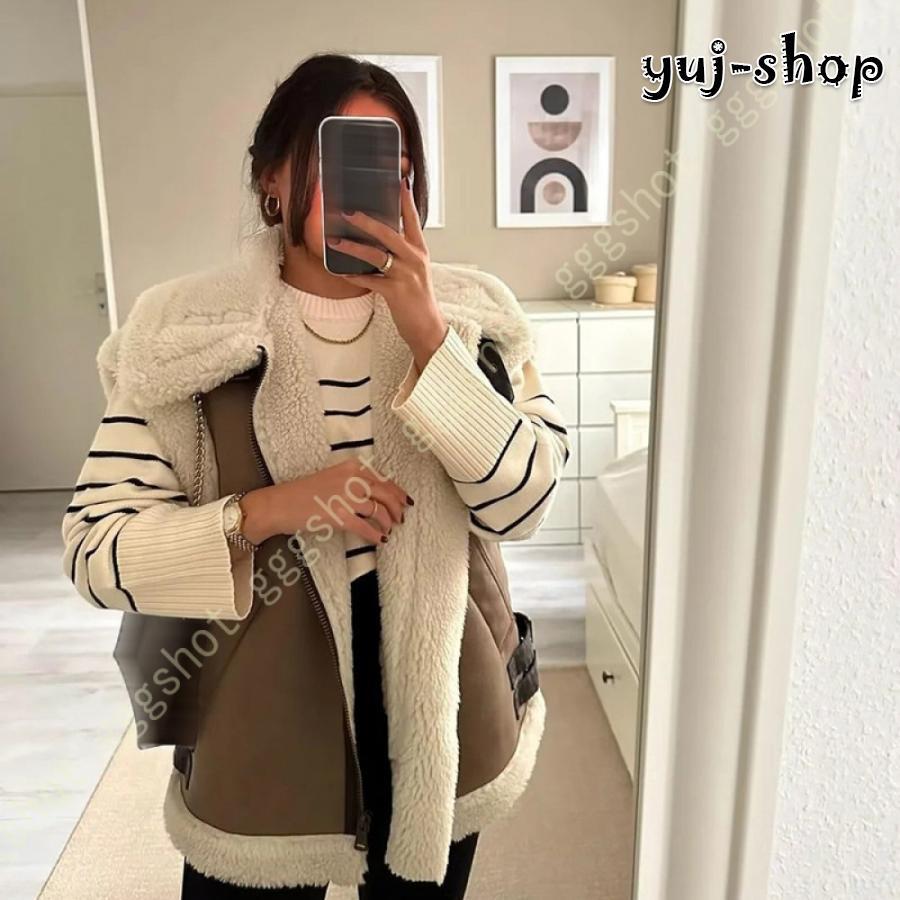 品質いいな新品 ベスト レディース ボリューム ゆったり ファー ジャケット 重ね着 レイヤード 秋 冬 カジュアル 通勤 大人 暖かい 柔らかい 軽量 防寒 シンプル 無地 真冬 5,893円