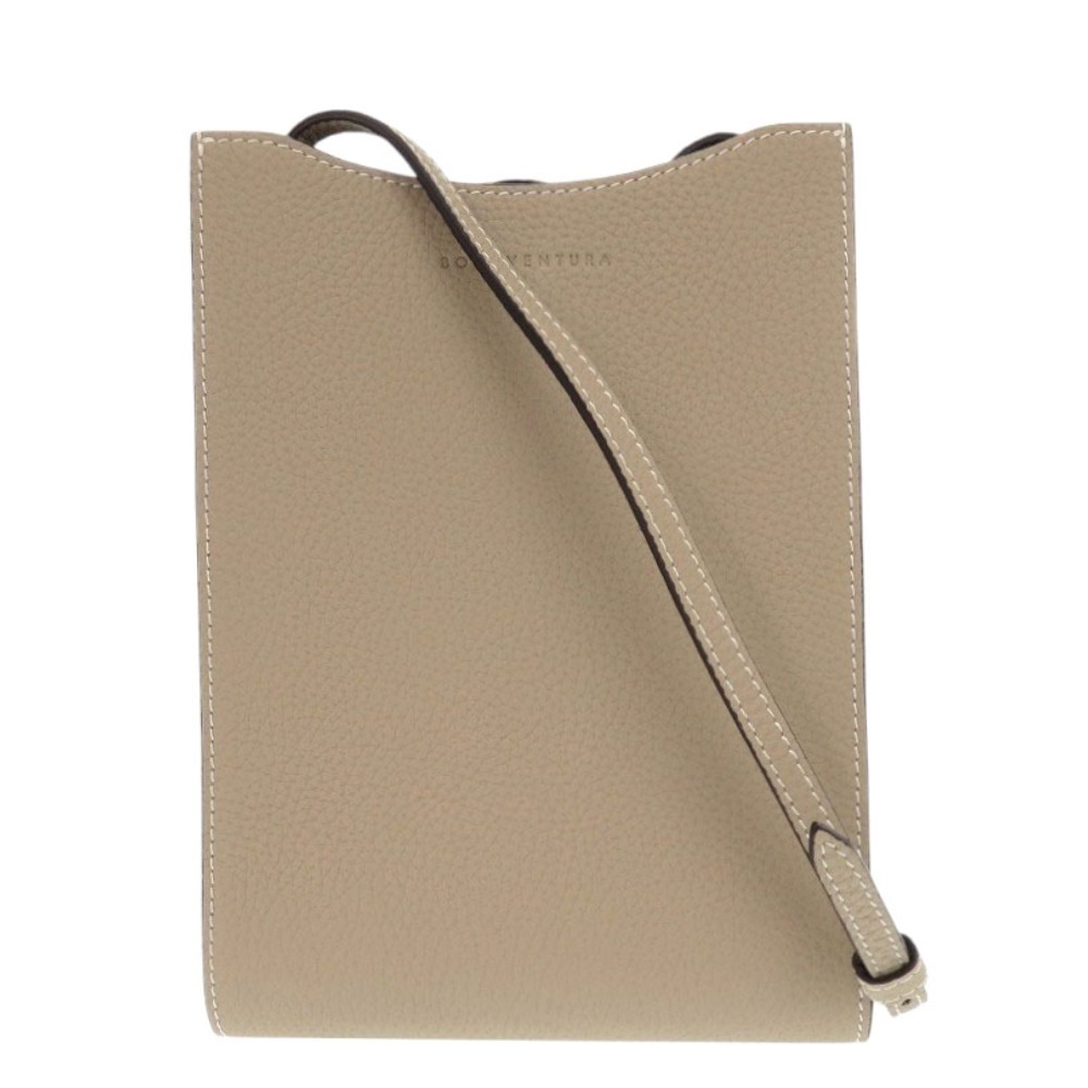 未使用品 ボナベンチュラ リア ミニ BSCT1-GG ショルダーバッグ レザー グレージュ 0292【中古】BONAVENTURA レディース