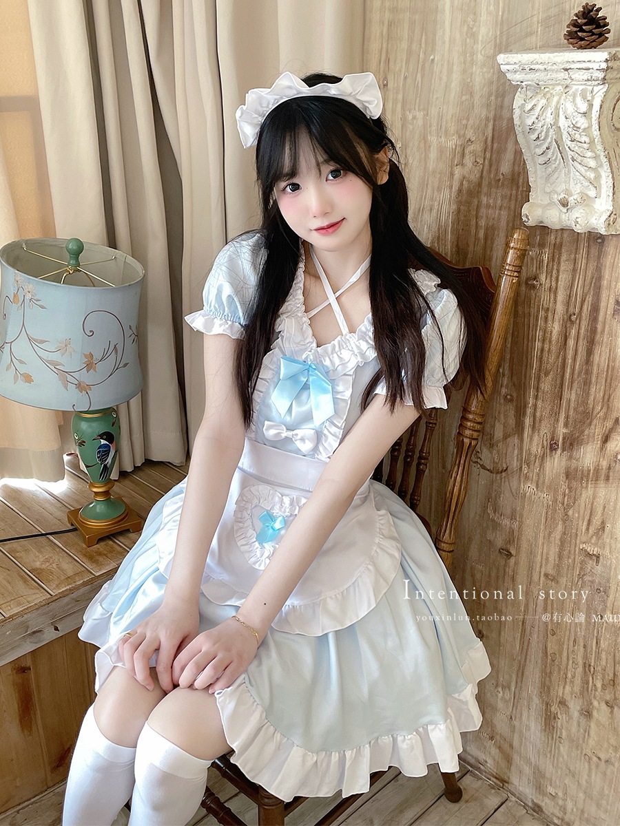 【1点ご購入 で10点プレゼントいたします】空色のメイド服cos日常ロリータ可愛い演出服ワンピース 191,682円