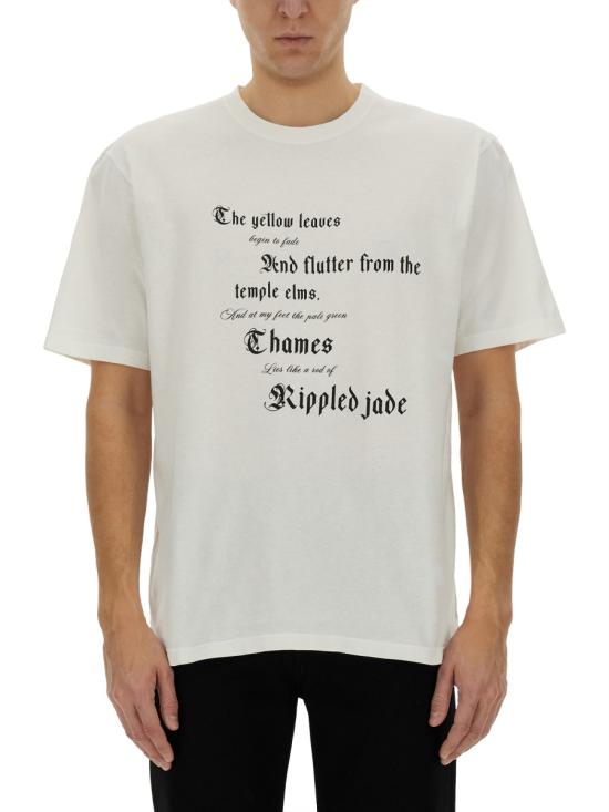 ALEXANDER MCQUEEN Men T-Shirts 815069 QTAC70909 WHITE