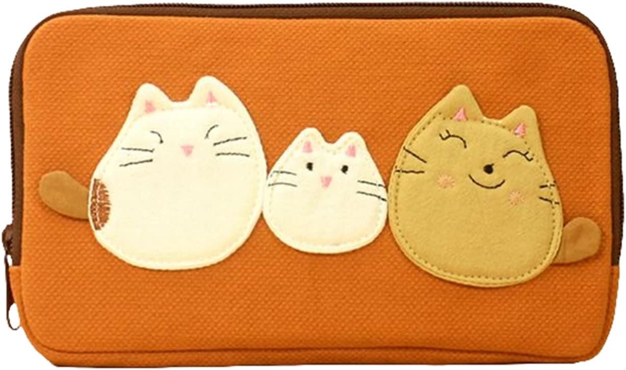 【20%OFFクーポン】財布 レディース 学生 可愛い おしゃれ 長財布 猫柄 ファスナー 大きい 軽い ウォレット 大容量 スマホ入れ可 カード入れ 小銭入れ 多機能 お手頃 中仕切り有り 取り出し