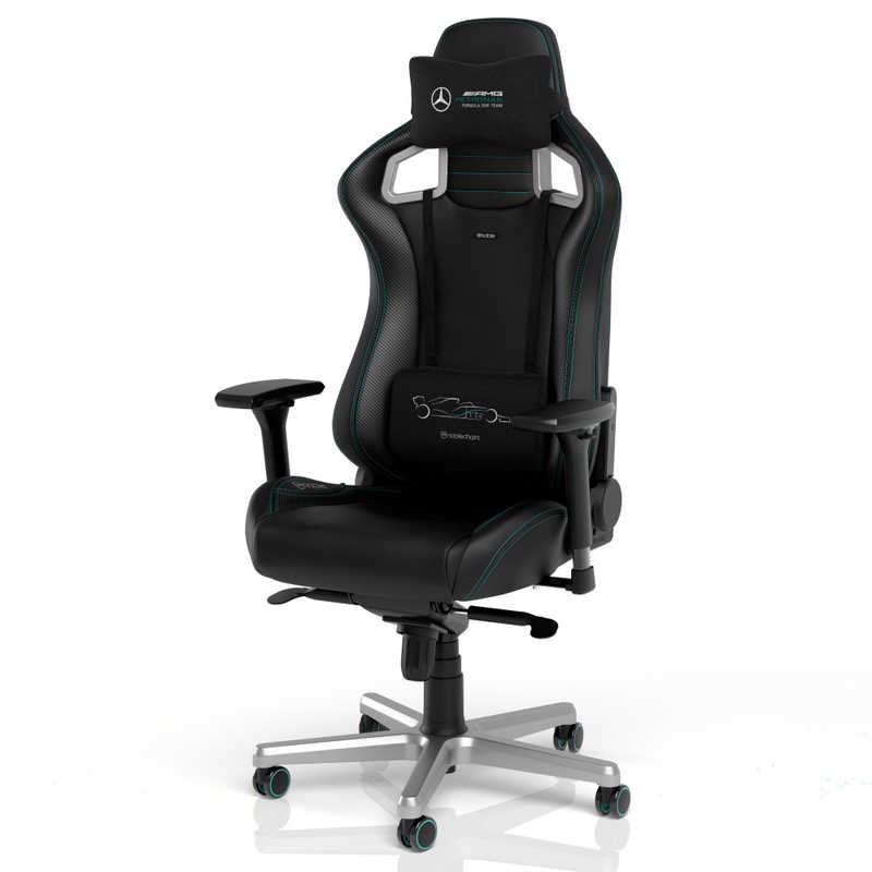 NOBLECHAIRS　ゲーミングチェア EPIC Mercedes-AMG Petronas Formula One Team 2021 Edition　NBL-EPC-PU-MPF-SGL