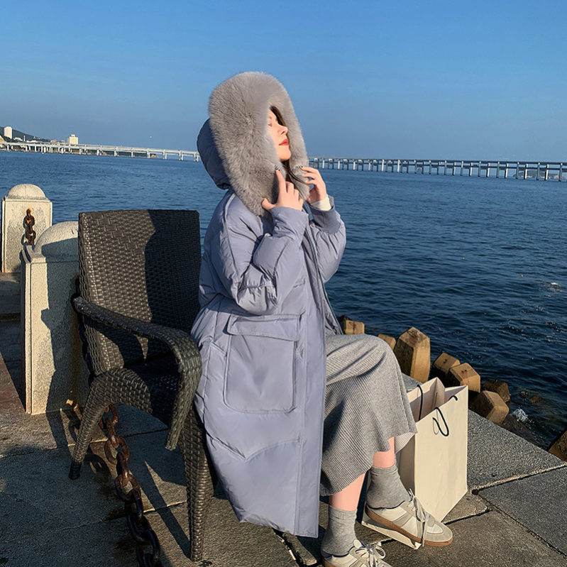 軽量 ロング ダウンコート アウター 外套 上着 高級 着痩せ 撥水 秋 冬 冬物 冬服 フード付き ロングコート ファー 厚手 防風 保温 レディース 大きいサイズ スリム 軽い 防寒 普段使い 3