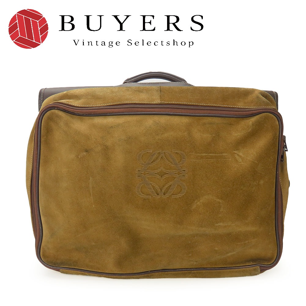 中古 ビジネスバッグ レザー ブラウン ベージュ ゴールド金具 アタッシュケース ハードケース カバー メンズ 男性 59,400円