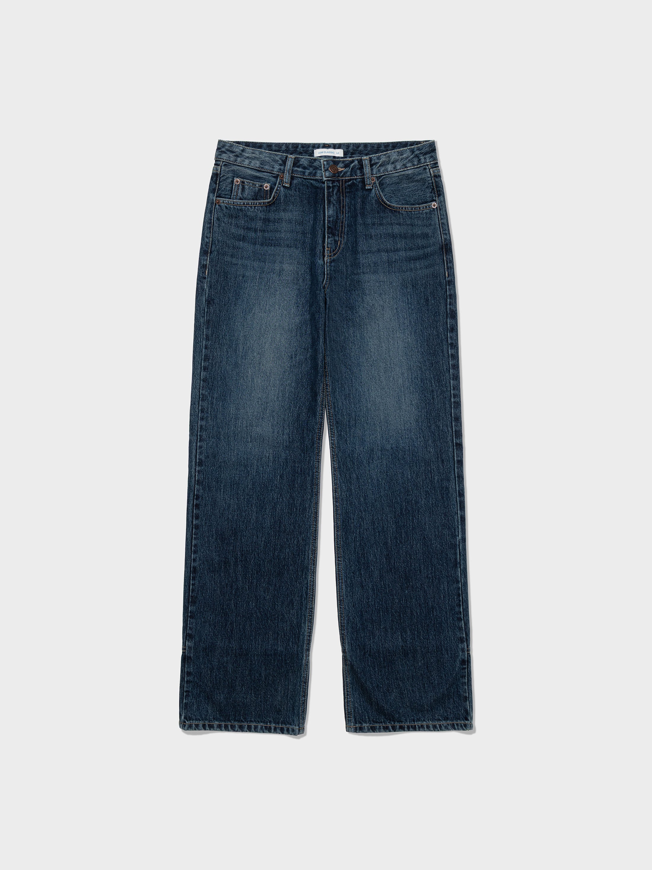 【LOW CLASSIC】 25FW LOW-RISE STRAIGHT JEANS : NAVY BLUE