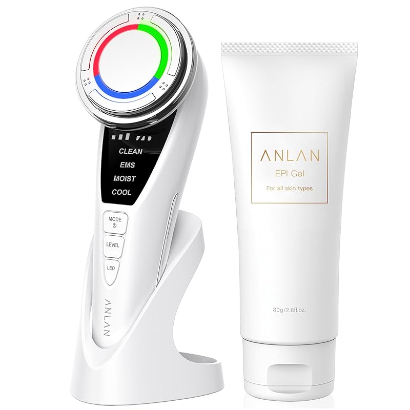 【美容家評価】ANLAN 温冷美顔器 PRO 1台9役 温冷ケア 3色光 多機能美顔器 ems 目元 口元 毛穴ケア 保湿ジェル 誕生日 クリスマス ギフト (ジェルセット)
