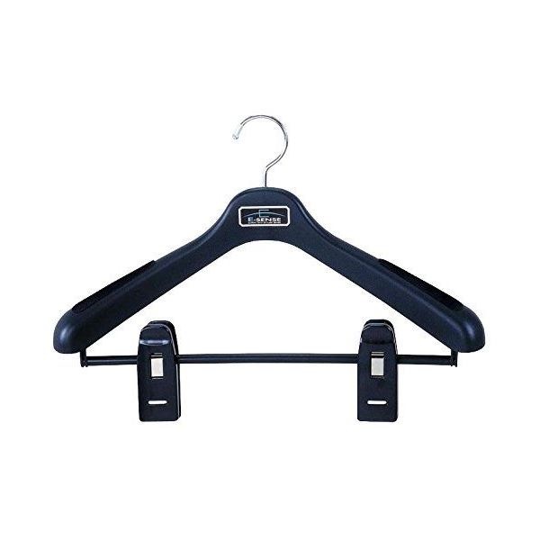 （まとめ） スーツハンガー/エキスパートハンガー 43 ジャンボクリップ付き すべり止め付き 30個セット