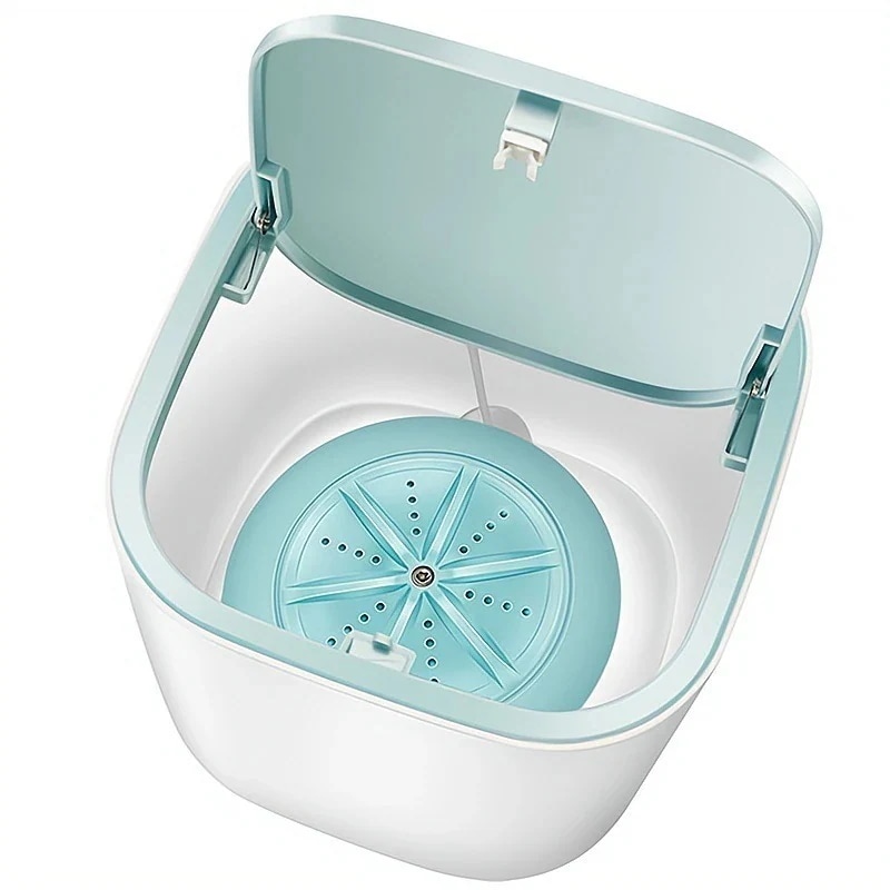 【急速出荷!】Lucky bagポータブル洗濯機38LミニUSB電源電気タービン洗濯機家庭キャンプ旅行出張用のUSBケーブル付き大容量洗濯機超音波ターボ デスクトップ洗濯機 女性のランジェリーやベビー 4,813円