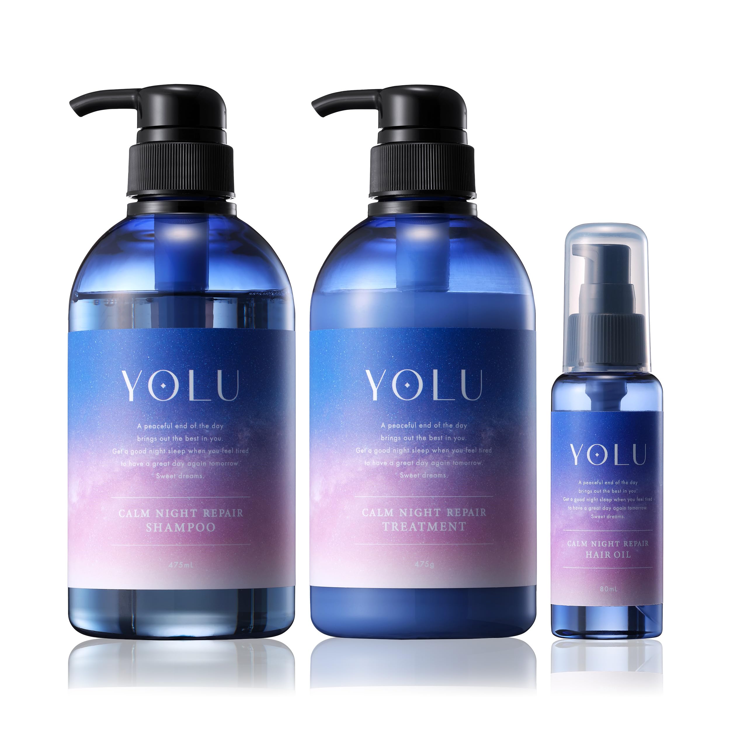YOLU ヨル シャンプー トリートメント ヘアオイル 3点 セット カームナイトリペア