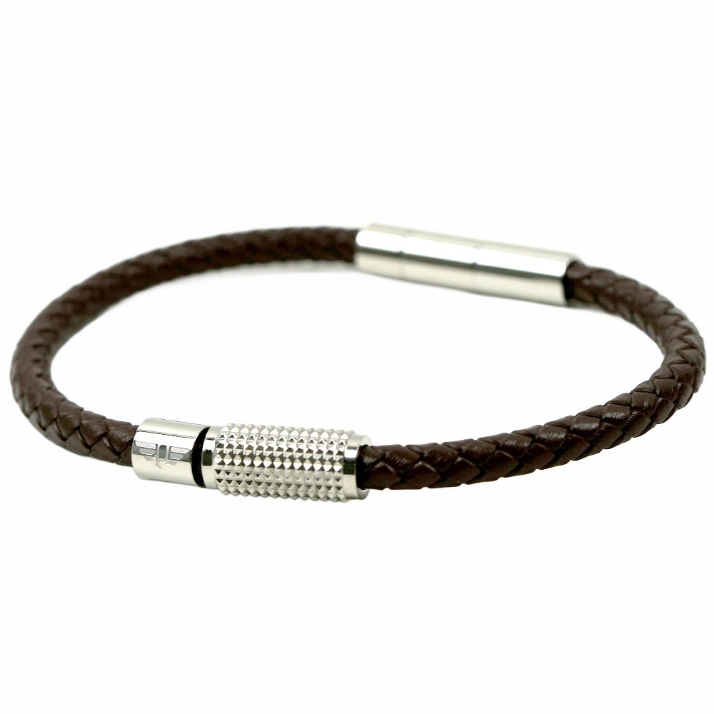[訳ありアウトレット(箱に難あり)] ポリス ブレスレット メンズ ユニセックス レザー ブラウン アクセサリー POLICE PEAGB0001118