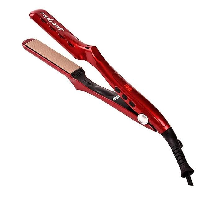 ラディアント 35mm シルクプロアイロン ヘアアイロン ストレート プロ仕様 瞬間水分蒸発しない 保湿 シルクプレート220度まで30秒 Bnext レッド