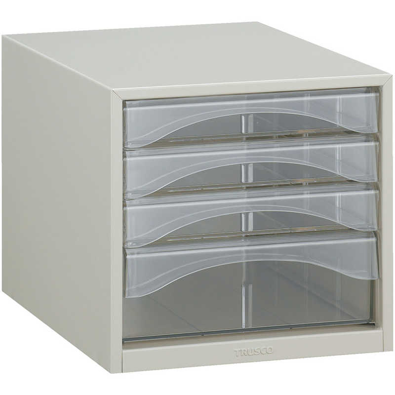 トラスコ中山　レターケース A4型浅型深型コンビタイプ 4段　A4SW4P