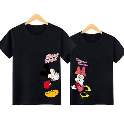 Qoo10 ディズニー 高評価 ミッキーtシャツ ペアルックカ レディース服