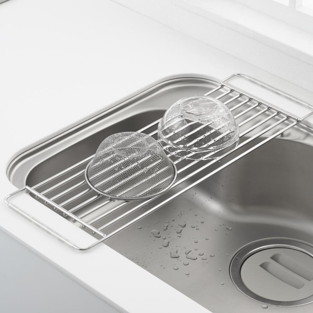 ヨシカワ しっかり頑丈サポートラック シンク水切り 57cm 2869146 水切り ステンレス 4979487934084 燕三条