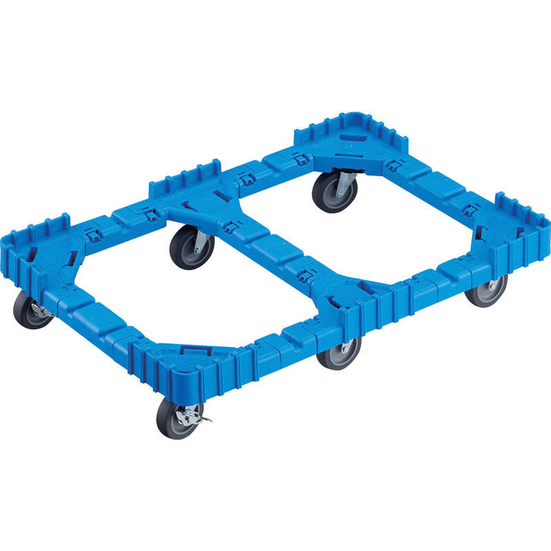 トラスコ中山　ドｰリｰ75Lオリコン用エラストマｰ車輪6輪自在ストッパｰ付ブルｰ 　OCD75ASB