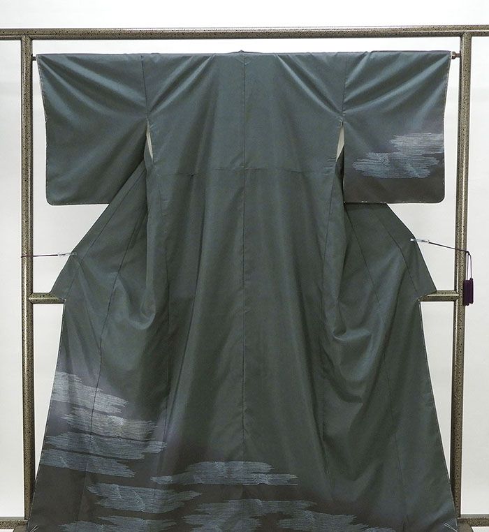 訪問着 未着用 正絹 霞模様 身丈163cm 裄丈65.5cm 縞大島紬訪問着 未使用 着物 結婚式 入学式 卒業式 b0677 21,158円